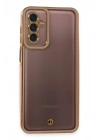 Mey İthalat®  Samsung Galaxy M23 Kılıf Liva Lens Silikon - Pudra