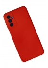 Mey İthalat®  Samsung Galaxy M23 Kılıf Nano içi Kadife Silikon - Kırmızı