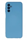 Mey İthalat®  Samsung Galaxy M23 Kılıf Nano içi Kadife Silikon - Mavi