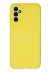 Mey İthalat®  Samsung Galaxy M23 Kılıf Nano içi Kadife Silikon - Sarı