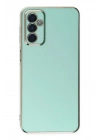 Mey İthalat®  Samsung Galaxy M23 Kılıf Volet Silikon - Açık Yeşil