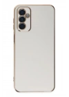 Mey İthalat®  Samsung Galaxy M23 Kılıf Volet Silikon - Beyaz