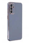 Mey İthalat®  Samsung Galaxy M23 Kılıf Volet Silikon - Mavi