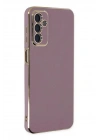 Mey İthalat®  Samsung Galaxy M23 Kılıf Volet Silikon - Mor