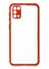 Mey İthalat®  Samsung Galaxy M31 Kılıf Miami Şeffaf Silikon - Kırmızı