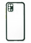 Mey İthalat®  Samsung Galaxy M31 Kılıf Miami Şeffaf Silikon - Koyu Yeşil