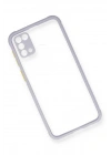 Mey İthalat®  Samsung Galaxy M31 Kılıf Miami Şeffaf Silikon - Lila