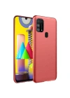Mey İthalat®  Samsung Galaxy M31 Kılıf Nano içi Kadife Silikon - Kiremit