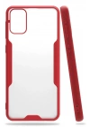 Mey İthalat®  Samsung Galaxy M31 Kılıf Platin Silikon - Kırmızı