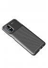 Mey İthalat®  Samsung Galaxy M31S Kılıf Auto Focus Karbon Kapak - Siyah