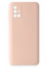 Mey İthalat®  Samsung Galaxy M31S Kılıf Nano içi Kadife Silikon - Pudra