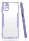 Mey İthalat®  Samsung Galaxy M31S Kılıf Platin Silikon - Lila
