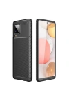 Mey İthalat®  Samsung Galaxy M33 Kılıf Auto Focus Karbon Kapak - Siyah