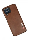 Mey İthalat®  Samsung Galaxy M33 Kılıf Loop Deri Silikon - Kahverengi