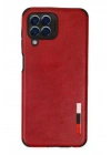 Mey İthalat®  Samsung Galaxy M33 Kılıf Loop Deri Silikon - Kırmızı