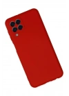 Mey İthalat®  Samsung Galaxy M33 Kılıf Nano içi Kadife Silikon - Kırmızı