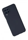 Mey İthalat®  Samsung Galaxy M33 Kılıf Nano içi Kadife Silikon - Lacivert