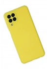 Mey İthalat®  Samsung Galaxy M33 Kılıf Nano içi Kadife Silikon - Sarı