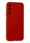 Mey İthalat®  Samsung Galaxy M34 5G Kılıf First Silikon - Kırmızı