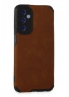 Mey İthalat®  Samsung Galaxy M34 5G Kılıf Loop Deri Silikon - Kahverengi