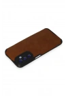 Mey İthalat®  Samsung Galaxy M34 5G Kılıf Loop Deri Silikon - Kahverengi