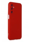 Mey İthalat®  Samsung Galaxy M34 5G Kılıf Nano içi Kadife Silikon - Kırmızı