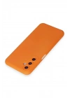 Mey İthalat®  Samsung Galaxy M34 5G Kılıf Nano içi Kadife Silikon - Turuncu