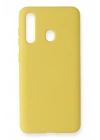 Mey İthalat®  Samsung Galaxy M40 Kılıf Nano içi Kadife Silikon - Sarı