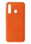 Mey İthalat®  Samsung Galaxy M40 Kılıf Nano içi Kadife Silikon - Turuncu