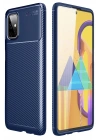 Mey İthalat®  Samsung Galaxy M51 Kılıf Auto Focus Karbon Kapak - Lacivert