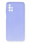 Mey İthalat®  Samsung Galaxy M51 Kılıf First Silikon - Lila