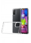 Mey İthalat®  Samsung Galaxy M51 Kılıf Lüx Şeffaf Silikon