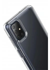 Mey İthalat®  Samsung Galaxy M51 Kılıf Lüx Şeffaf Silikon
