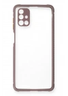 Mey İthalat®  Samsung Galaxy M51 Kılıf Miami Şeffaf Silikon - Açık Mor