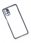 Mey İthalat®  Samsung Galaxy M51 Kılıf Miami Şeffaf Silikon - Gri