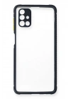 Mey İthalat®  Samsung Galaxy M51 Kılıf Miami Şeffaf Silikon - Lacivert