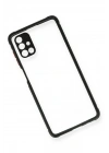Mey İthalat®  Samsung Galaxy M51 Kılıf Miami Şeffaf Silikon - Siyah