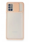Mey İthalat®  Samsung Galaxy M51 Kılıf Palm Buzlu Kamera Sürgülü Silikon - Pembe