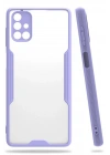 Mey İthalat®  Samsung Galaxy M51 Kılıf Platin Silikon - Lila