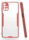 Mey İthalat®  Samsung Galaxy M51 Kılıf Platin Silikon - Pembe