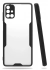 Mey İthalat®  Samsung Galaxy M51 Kılıf Platin Silikon - Siyah