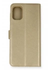 Mey İthalat®  Samsung Galaxy M51 Trend S Plus Kapaklı Kılıf - Gold