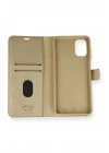 Mey İthalat®  Samsung Galaxy M51 Trend S Plus Kapaklı Kılıf - Gold