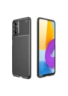 Mey İthalat®  Samsung Galaxy M52 5G Kılıf Auto Focus Karbon Kapak - Siyah
