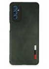 Mey İthalat®  Samsung Galaxy M52 5G Kılıf Loop Deri Silikon - Yeşil