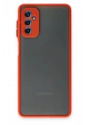 Mey İthalat®  Samsung Galaxy M52 5G Kılıf Montreal Silikon Kapak - Kırmızı