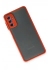 Mey İthalat®  Samsung Galaxy M52 5G Kılıf Montreal Silikon Kapak - Kırmızı