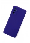 Mey İthalat®  Samsung Galaxy M52 5G Kılıf Nano içi Kadife Silikon - Mor