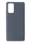 Mey İthalat®  Samsung Galaxy Note 20 Kılıf Nano içi Kadife Silikon - Gri