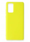 Mey İthalat®  Samsung Galaxy Note 20 Kılıf Nano içi Kadife Silikon - Sarı